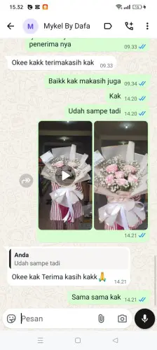 Testimonial Buket Bunga cikeusi