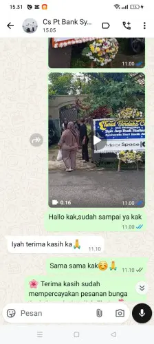 Testimonial Papan Bunga cikeusi